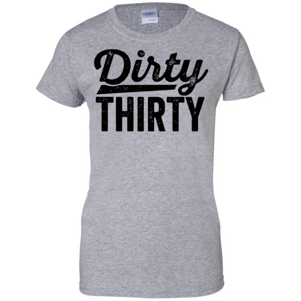 dirty thirtys womens t shirt - lady t shirt - sport grey
