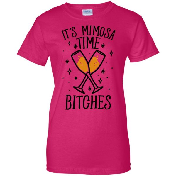mimosas womens t shirt - lady t shirt - pink heliconia