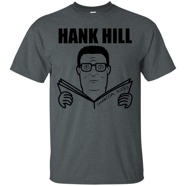 hank hill t shirt - dark heather