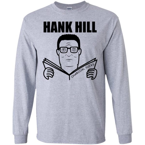 hank hill long sleeve - sport grey