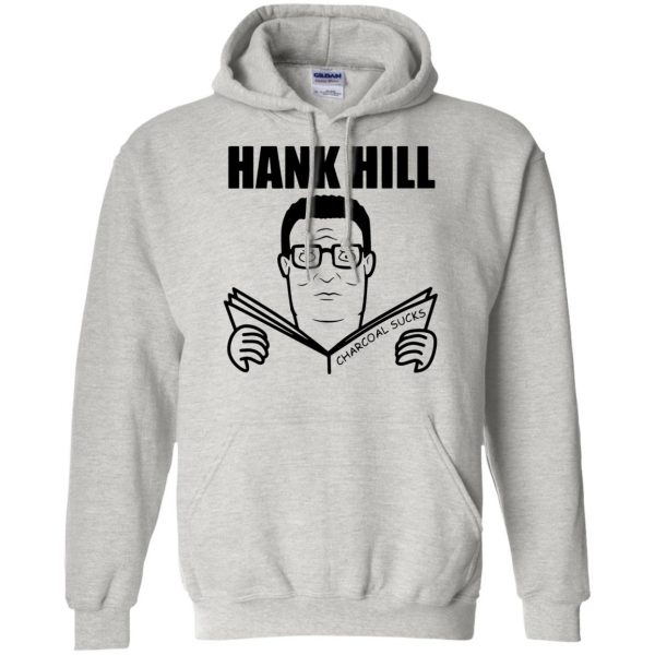 hank hill hoodie - ash