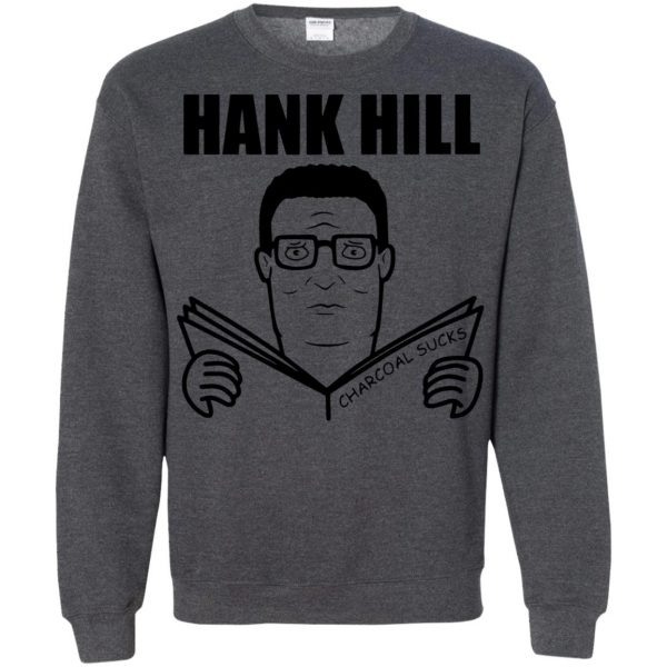 hank hill sweatshirt - dark heather
