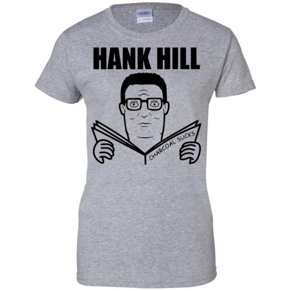 hank hill womens t shirt - lady t shirt - sport grey