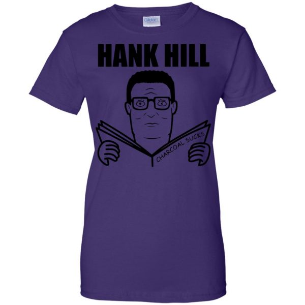 hank hill womens t shirt - lady t shirt - purple