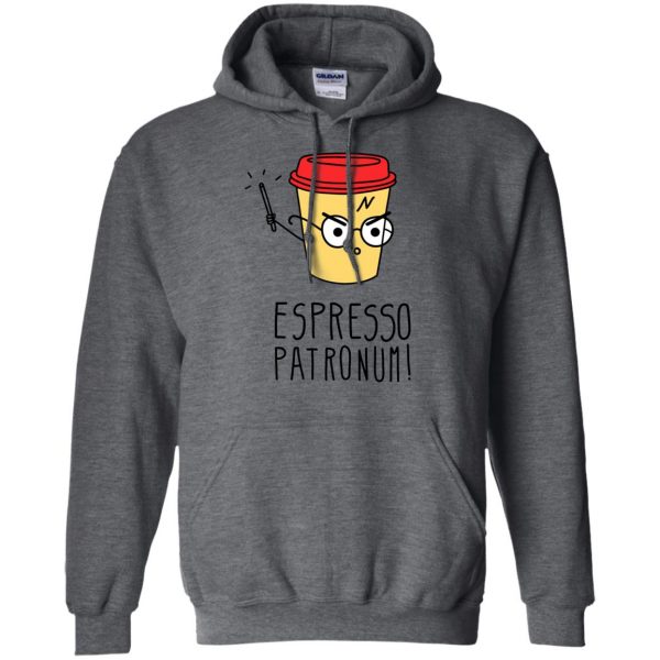 espresso patronum hoodie - dark heather