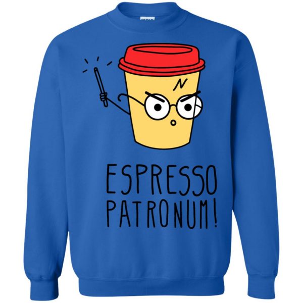 espresso patronum sweatshirt - royal blue