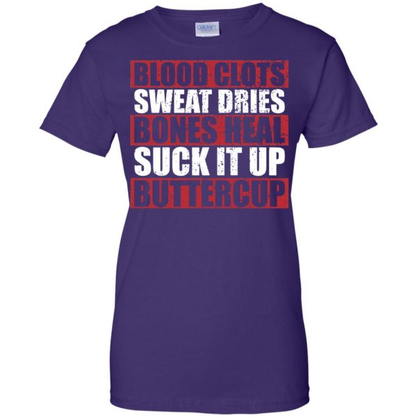 suck it up buttercup womens t shirt - lady t shirt - purple