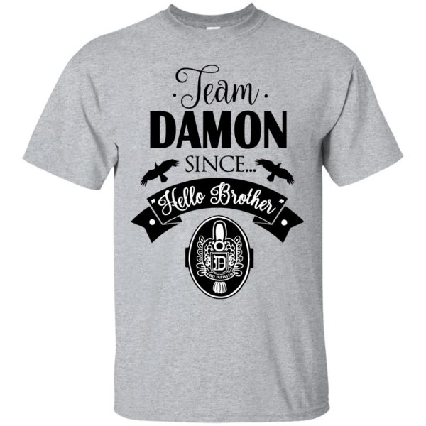 damon salvatore hoodie - sport grey