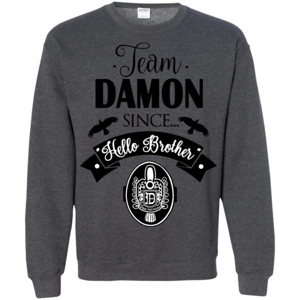 damon salvatore sweatshirt - dark heather