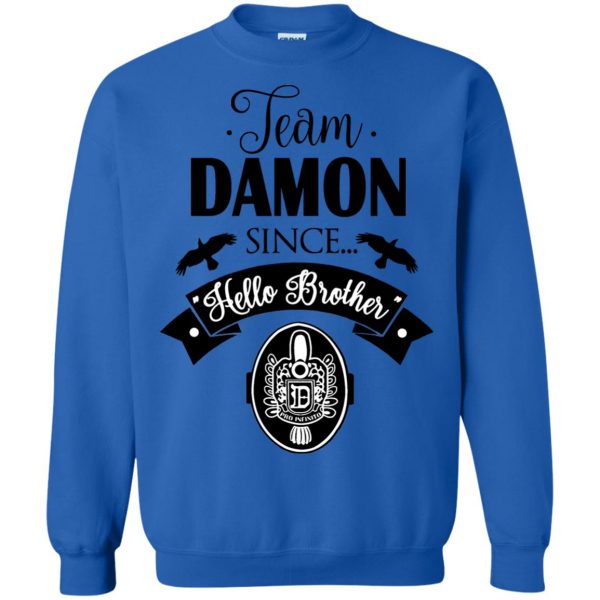 damon salvatore sweatshirt - royal blue