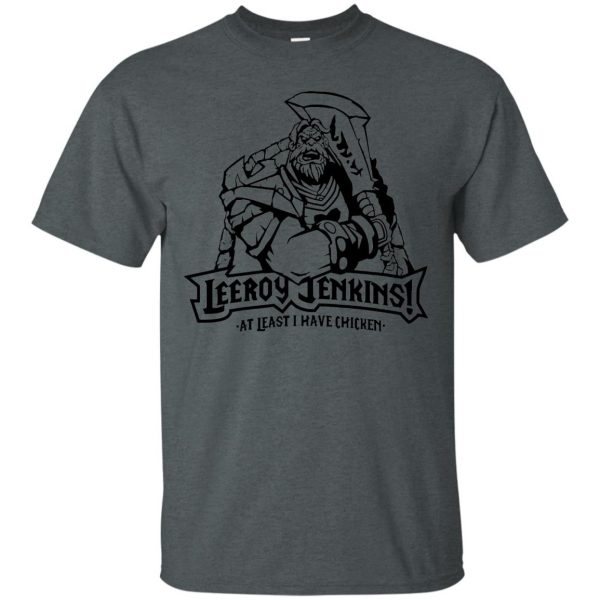 leeroy jenkinss t shirt - dark heather