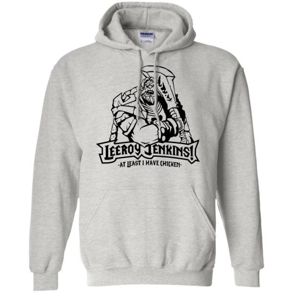 leeroy jenkinss hoodie - ash