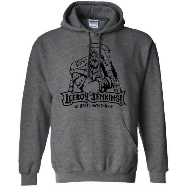 leeroy jenkinss hoodie - dark heather