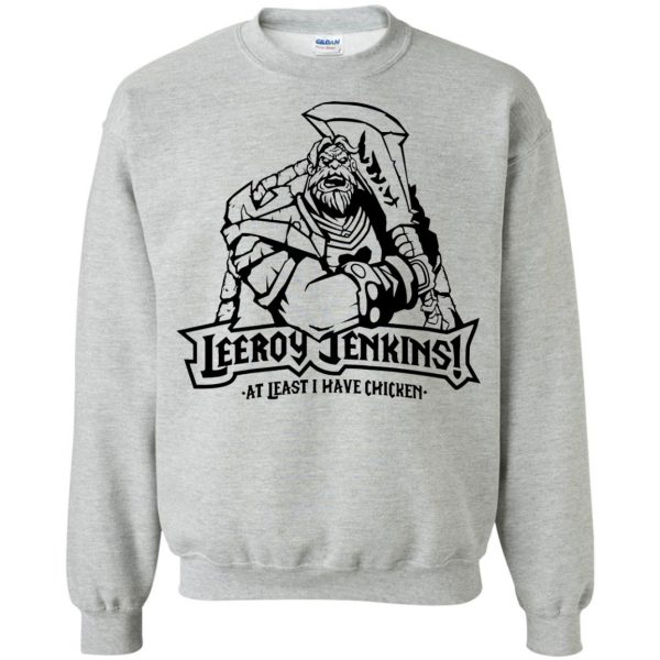 leeroy jenkinss sweatshirt - sport grey