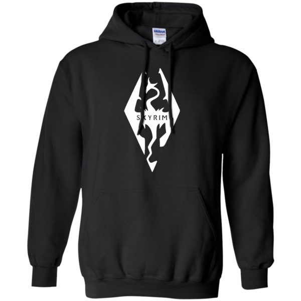skyrim hoodie - black