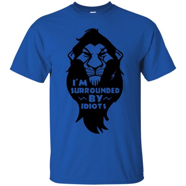 im surrounded by idiots t shirt - royal blue