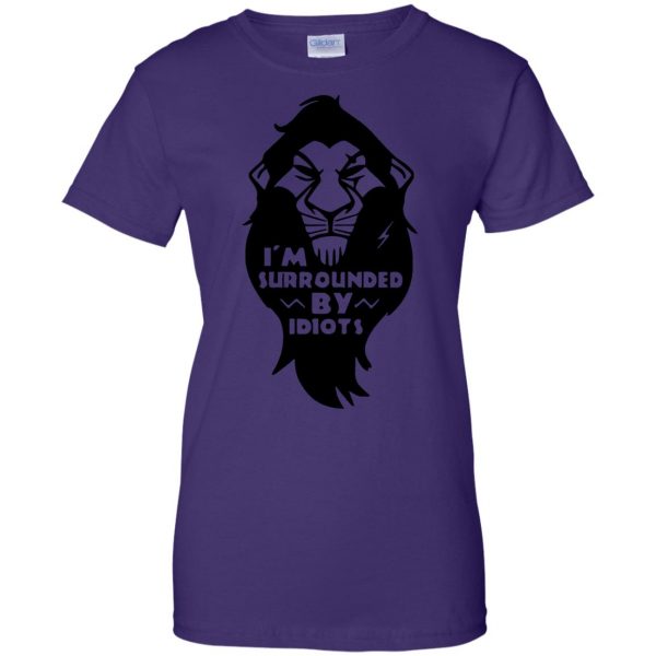 im surrounded by idiots womens t shirt - lady t shirt - purple