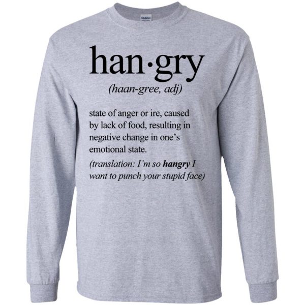 hangry long sleeve - sport grey