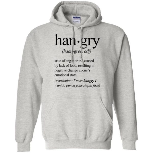 hangry hoodie - ash