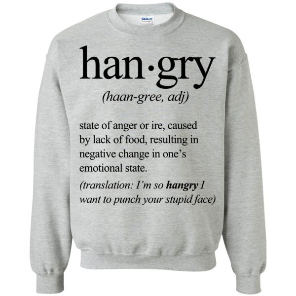 hangry sweatshirt - sport grey