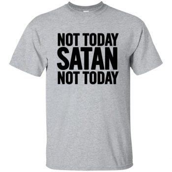 not today satan hoodie - sport grey