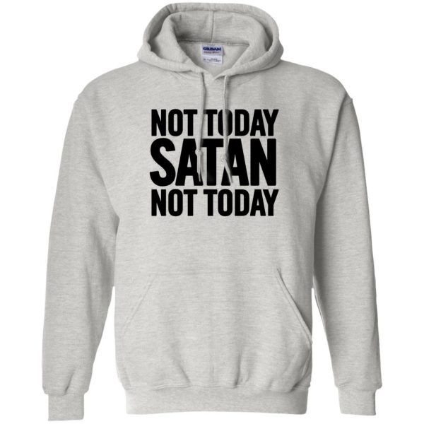 not today satan hoodie - ash