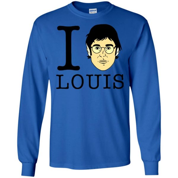 louis theroux long sleeve - royal blue