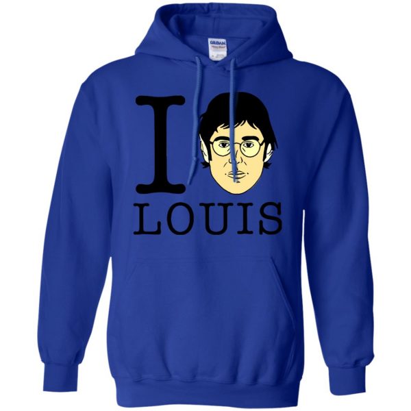 louis theroux hoodie - royal blue