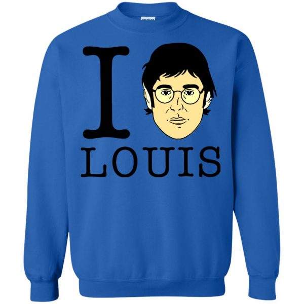 louis theroux sweatshirt - royal blue