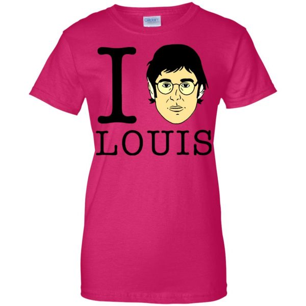 louis theroux womens t shirt - lady t shirt - pink heliconia