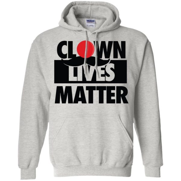 clown lives matter hoodie - ash