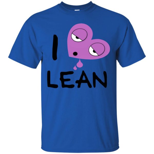 i love lean t shirt - royal blue
