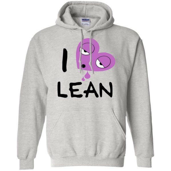 i love lean hoodie - ash