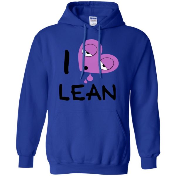i love lean hoodie - royal blue