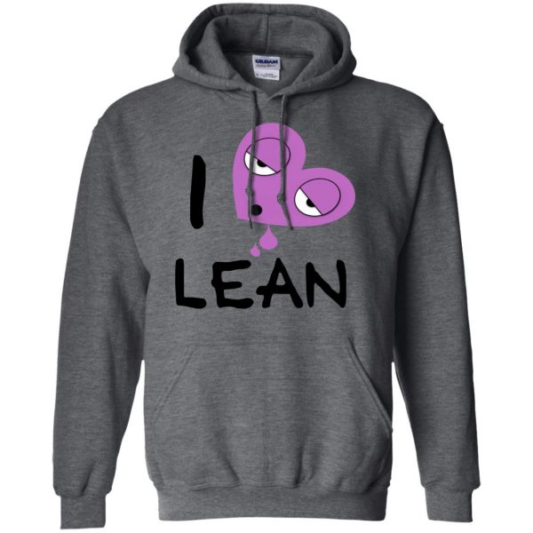 i love lean hoodie - dark heather