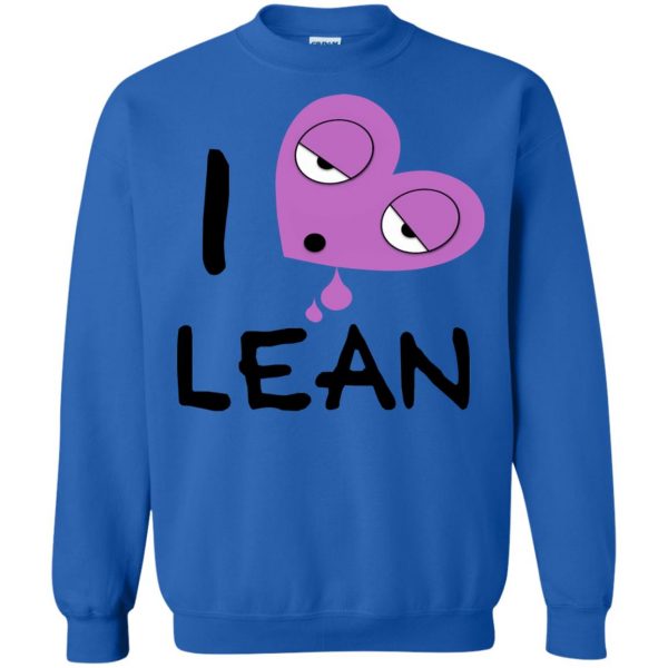 i love lean sweatshirt - royal blue