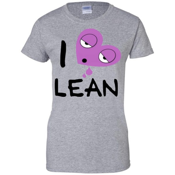 i love lean womens t shirt - lady t shirt - sport grey