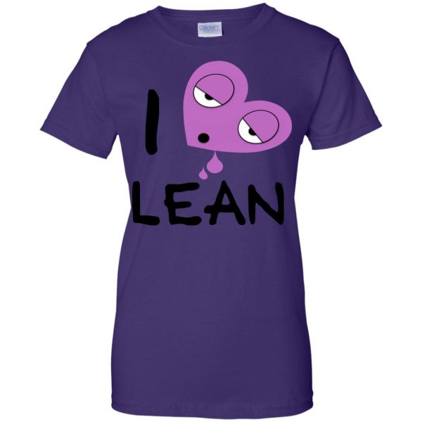 i love lean womens t shirt - lady t shirt - purple