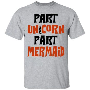 mermaid unicorn shirt - sport grey