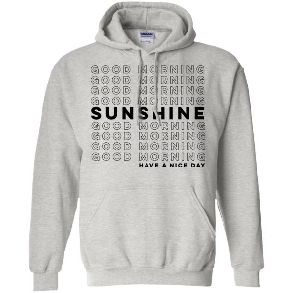good morning sunshine hoodie - ash