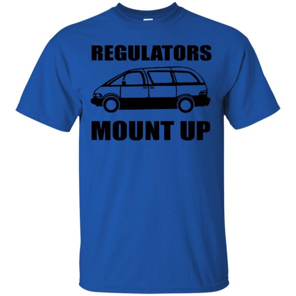 regulators mount up t shirt - royal blue