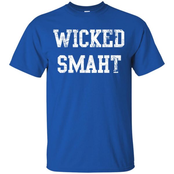 wicked smaht t shirt - royal blue