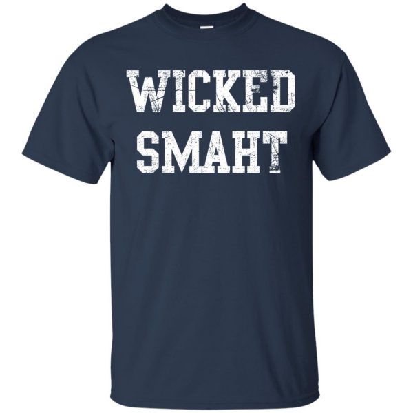 wicked smaht t shirt - navy blue
