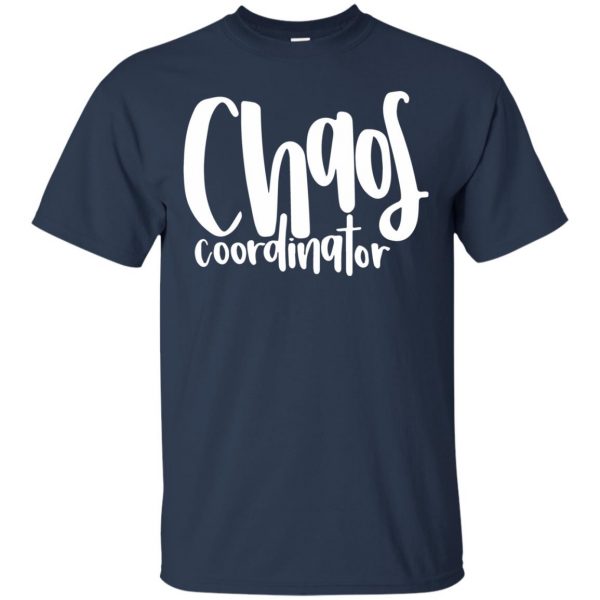 chaos coordinator t shirt - navy blue