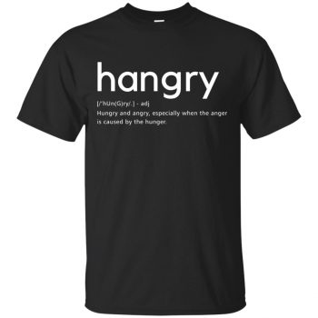 hangry t shirts - black