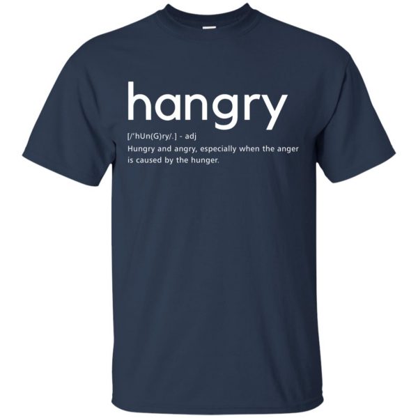 hangry t shirt - navy blue