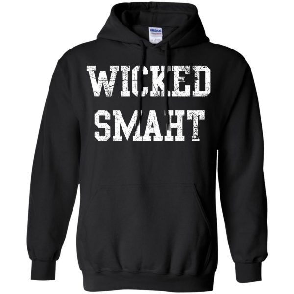 wicked smaht hoodie - black