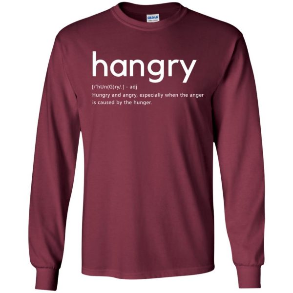 hangry long sleeve - maroon