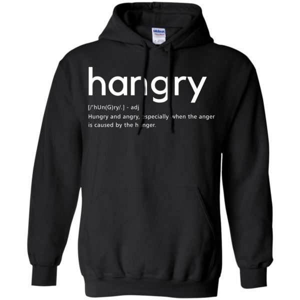 hangry hoodie - black