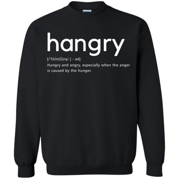 hangry sweatshirt - black